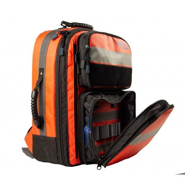 RETTUNGSRUCKSACK, OHNE FÜLLUNG, extrem stabiler und robuster RETTUNGSRUCKSACK aus PVC Planenmaterial, ultraRESCUE I PLUS mit zusätzlicher Fronttasche, SAN-500-R-Z - Notemed Medizintechnik 
