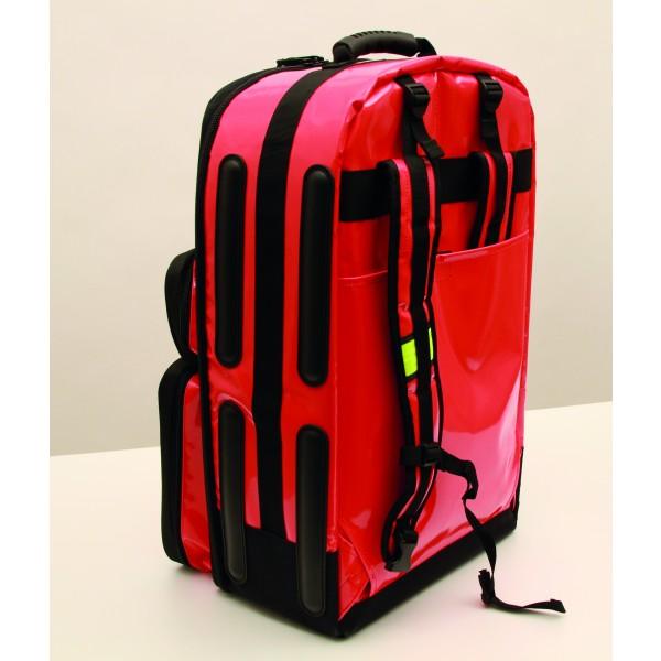 Notfallrucksack, Rettungsrucksack, 5× ultraMODUL, farblich sortiert, 1× QXYTAINER, 1× HOLDER O2, sehr robuster Rucksack, ultraRUCKSACK "RESCUE" II rot, SAN-504-R, blau, SAN-504-B - Notemed Medizintechnik 