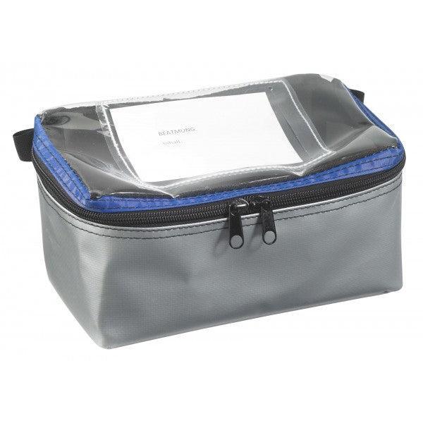Modultasche, zur Klettbefestigung mit 2-Wege-Reißverschluss und durchsichtigem Deckel, ultraMODUL, blau, rot, grün, gelb, SAN-507 - Notemed Medizintechnik 