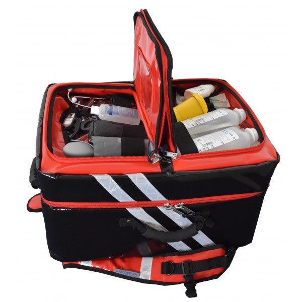 Notfallrucksack, Rettungsrucksack für den Profi-Einsatz, ultraSAVIOR rot, SAN-7650 - Notemed Medizintechnik 