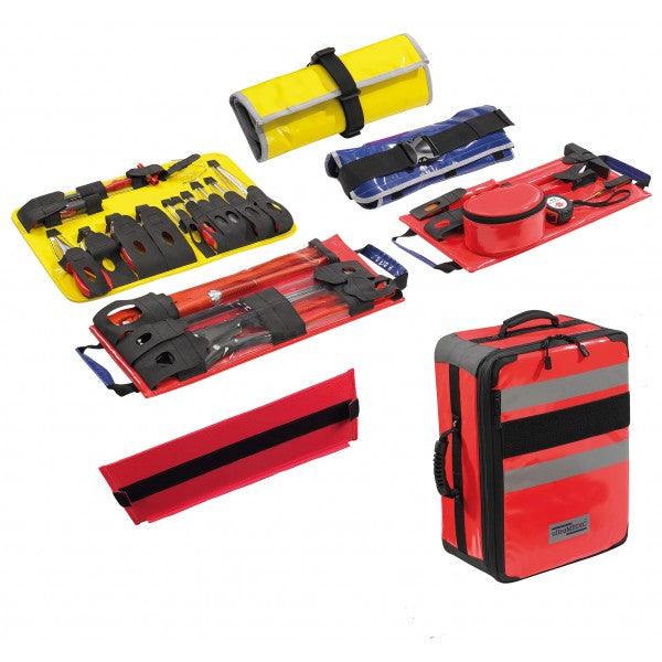 HARDWARE SET, 3 Platten und 2 Taschen zur Aufnahme von Werkzeugen, passend für Werkzeugsatz
nach DIN 14881:2005-02, ultra SET HARDWARE, SAN-7704 UltraMEDIC