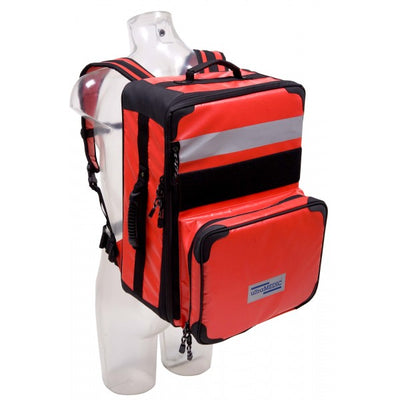 Notfalrucksack, Profi-Rettungsrucksack aus PLAN, mit Fronttasche, Fronttasche, geeignet für AEDs, ultraRUCKSACK EM III, extrem flexible Einsatzmöglichkeiten durch
modulares Zubehörsystem, rot, SAN-7750, blau, SAN-7750-B UltraMEDIC