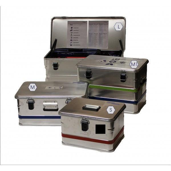 UltraCase Emergency -Größe L, M, M1 und S, Stabile Aluminiumbox zum Transport vom Rettungsequipment, SAN-7960-L, 7960-M, 7960-M1, 7960-S - Notemed Medizintechnik 